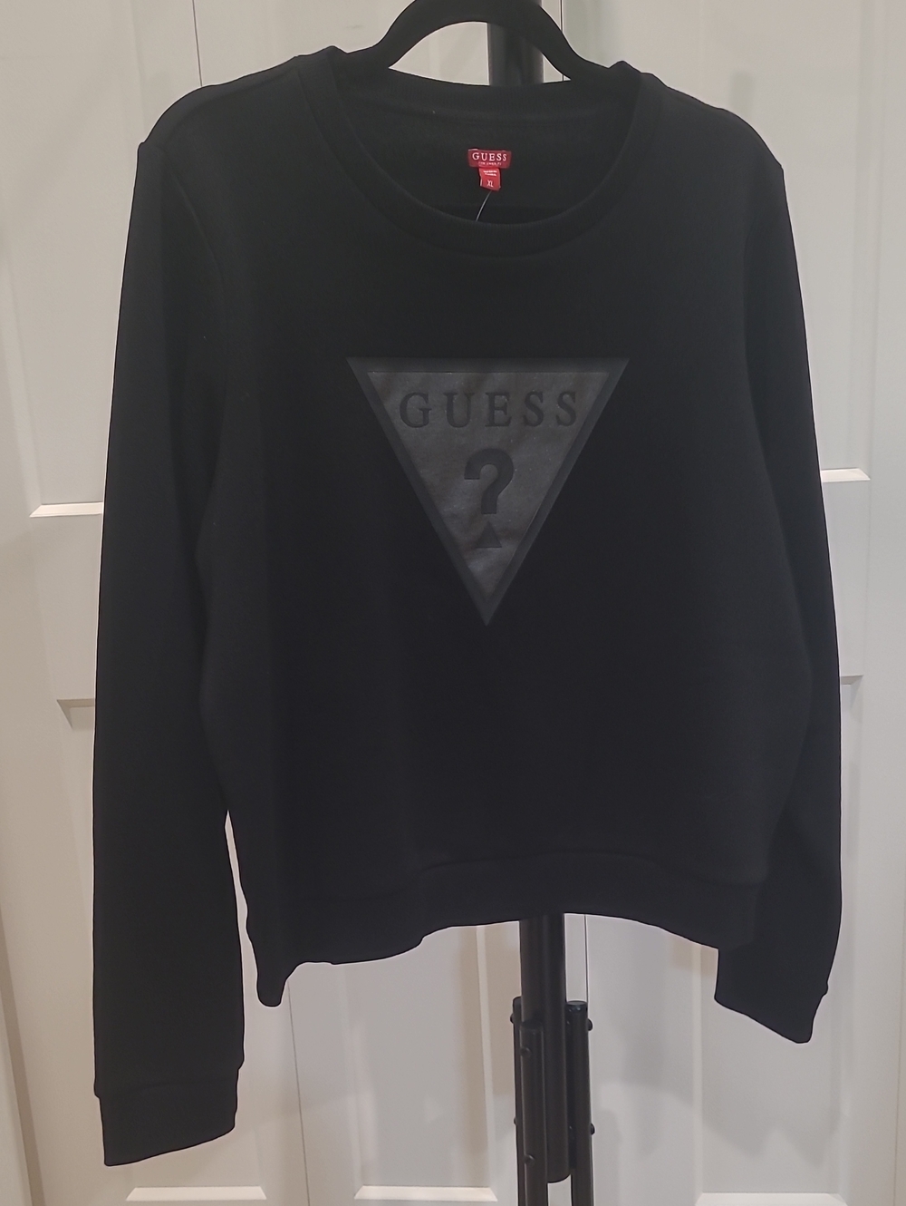 Guess Black Triangle Logo Sweatshirt NWT